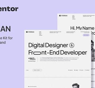 Ferran – Personal Portfolio & Resume Elementor Template Kit