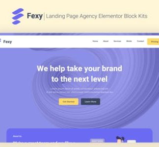 Fexy - Agency Landing Page Elementor Block Kit