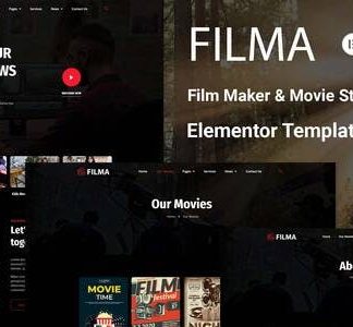 Filma - Film Maker & Movie Streaming Services Elementor Template Kit