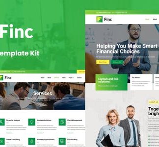 Finc - Business & Financial Elementor Template Kit