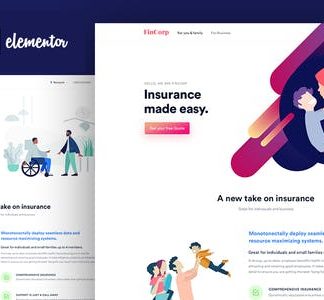 FinCorp - Insurance & Marketing Elementor Template Kit
