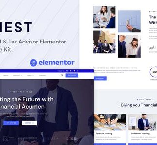 Finest - Financial & Tax Advisor Elementor Template Kit