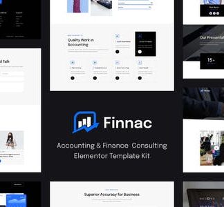 Finnac - Accounting & Finance Consulting Elementor Template Kit