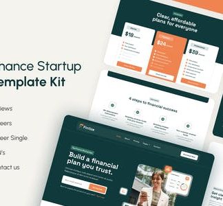 Fintize - Business & Finance Startup Elementor Template Kit