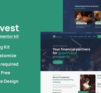 Finvest - Business Consulting Elementor Template Kit
