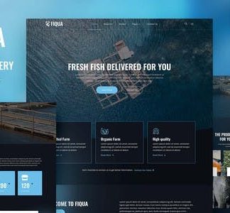 Fiqua – Aqua Farm & Fishery Services Elementor Template Kit