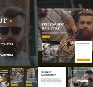 FirstCut - Barbershop & Men's Grooming Elementor Template Kit