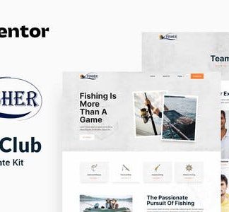 Fisher - Fishing Club Elementor Template Kit