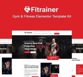 Fitrainer - Gym & Fitness Elementor Pro Template Kit