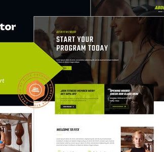 Fitx - Fitness & Gym Elementor Template Kit