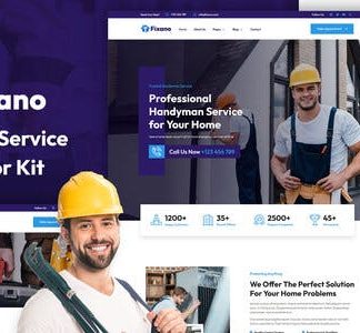 Fixano - Handyman Services Elementor Template Kit