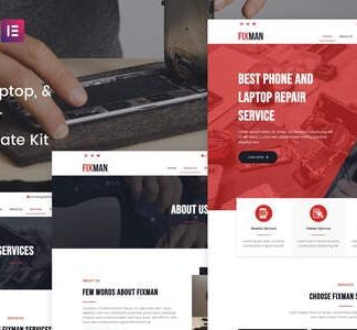 Fixman - Smartphone & Laptop PC Repair Elementor Kit