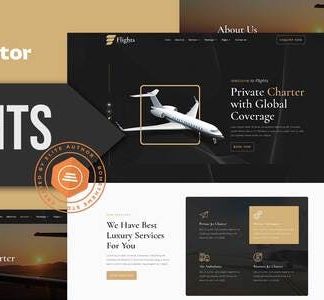Flights - Private Jets Elementor Template Kit