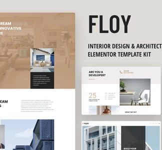 Floy - Interior Design & Architecture Elementor template kit