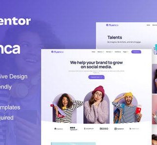 Fluenca - Social Media Agency Elementor Pro Full Site Template Kit