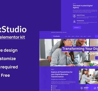 Flux - Digital Agency Elementor Template Kit