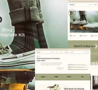 Fold - Vintage Style Blog Elementor Template Kit