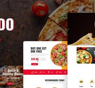 Foodo - Fast Food & Pizza Elementor Template Kit
