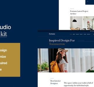 Fortuna - Interior Design Service Elementor Template Kit