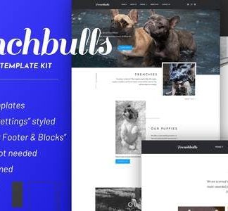 Frenchbulls - Dog Breeder Elementor Template Kit