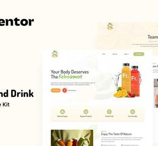 Fruju - Juice Bar & Drink Brand Elementor Template Kit