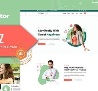 Fruteez - Healthy Food & Drinks Brand Elementor Template Kit