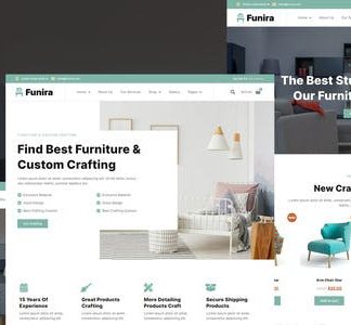 Funira - Custom Craft Furniture Elementor Template Kit