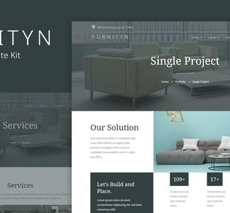 Furnityn -  Interior Design Elementor Kit Template
