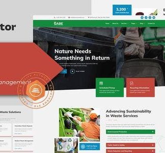 Gabe - Waste Pickup & Management Elementor Template Kit