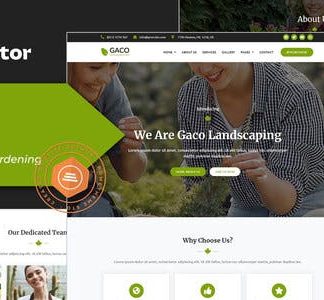Gaco - Landscape & Gardening Elementor Template Kit
