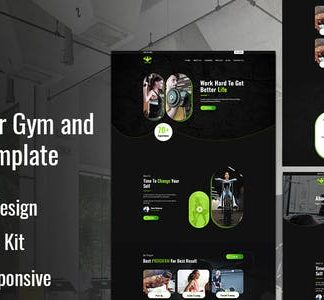 GAIN POWER - Gym & Fitness Elementor Template Kit