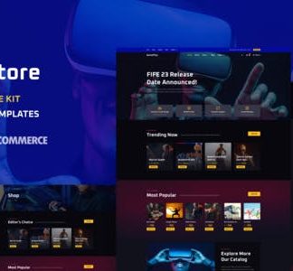 GamePlay - Video Game Store Elementor Template Kit