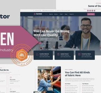 Garmen - Textile & Garment Industry Elementor Template Kit