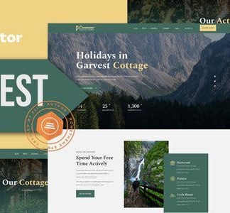 Garvest - Nature Cottages Elementor Template Kit