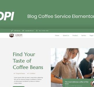 Gekopi - Coffee Shop Blog Elementor Template Kit