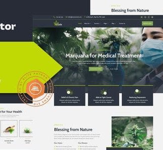 Gele - Medical Marijuana & Medicine Elementor Template Kit