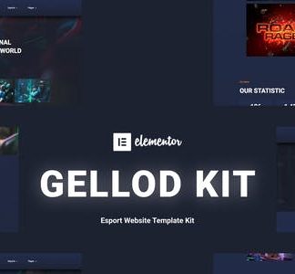 Gellod - Esport Gaming Elementor Template Kit
