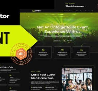 Gevent - Event Agency Elementor Template Kit