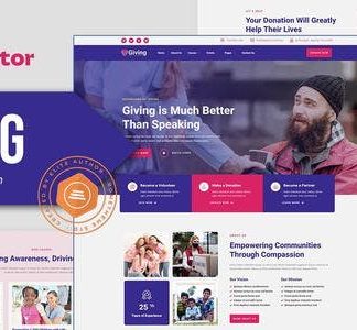Giving - Charity & Donation Elementor Template Kit
