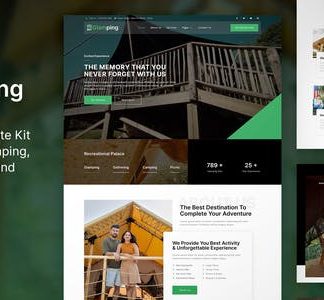 Glamping – Luxury Camping & Campground Elementor Template Kit