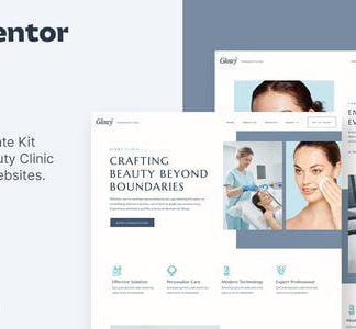Glowy – Beauty Clinic & Dermatology Elementor Template Kit