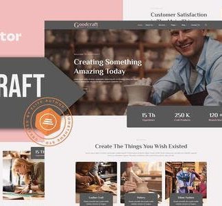 Goodcraft - Craft Workshop Elementor Template Kit