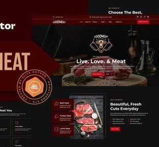 Goodmeat - Meat Shop & Butcher Elementor Template Kit