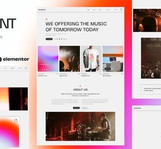 Graddient - Music Band & Musician Elementor Template Kit