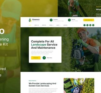 Greenco – Landscaping & Gardening Elementor Template Kit