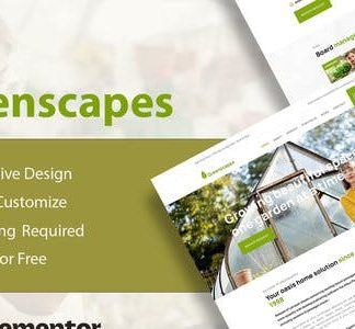 GreenScapes - Garden & Landscape Service Elementor Template Kit