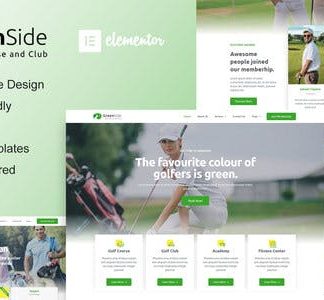 Greenside - Golf Club & Academy Elementor Template Kit