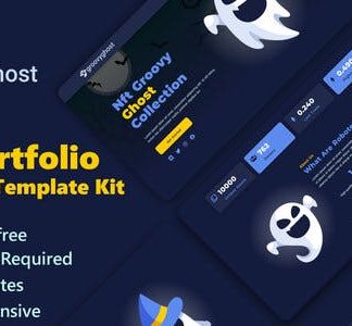 Groovy Ghost - NFT Portfolio Elementor Template Kit
