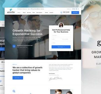 Growthy – Growth Hacking & Marketing Agency Elementor Template Kit