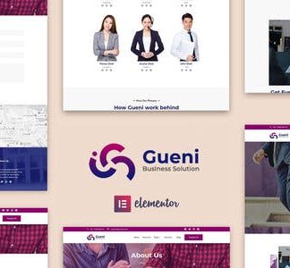 Gueni - Business Solution Elementor Template Kit